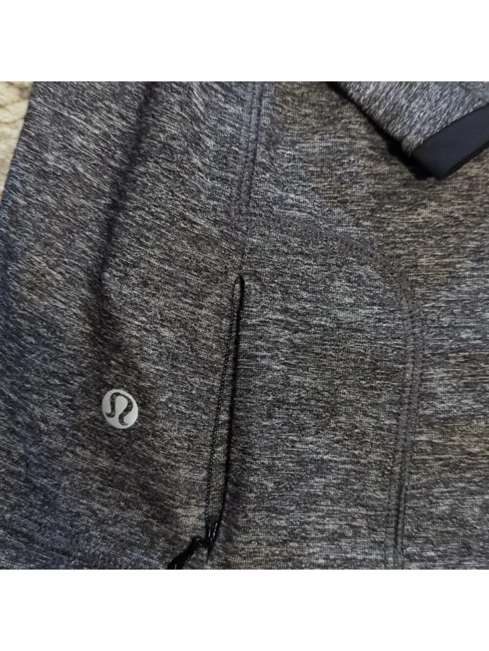 Lululemon Pace Pusher Long Sleeve Heathered Black / Black